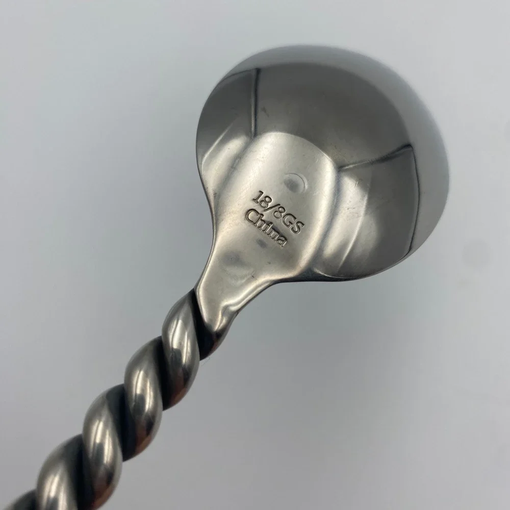 Gourmet Settings Silver Tear Tablespoons Set of 8 Twisted Rope 18/8 Stainless 8